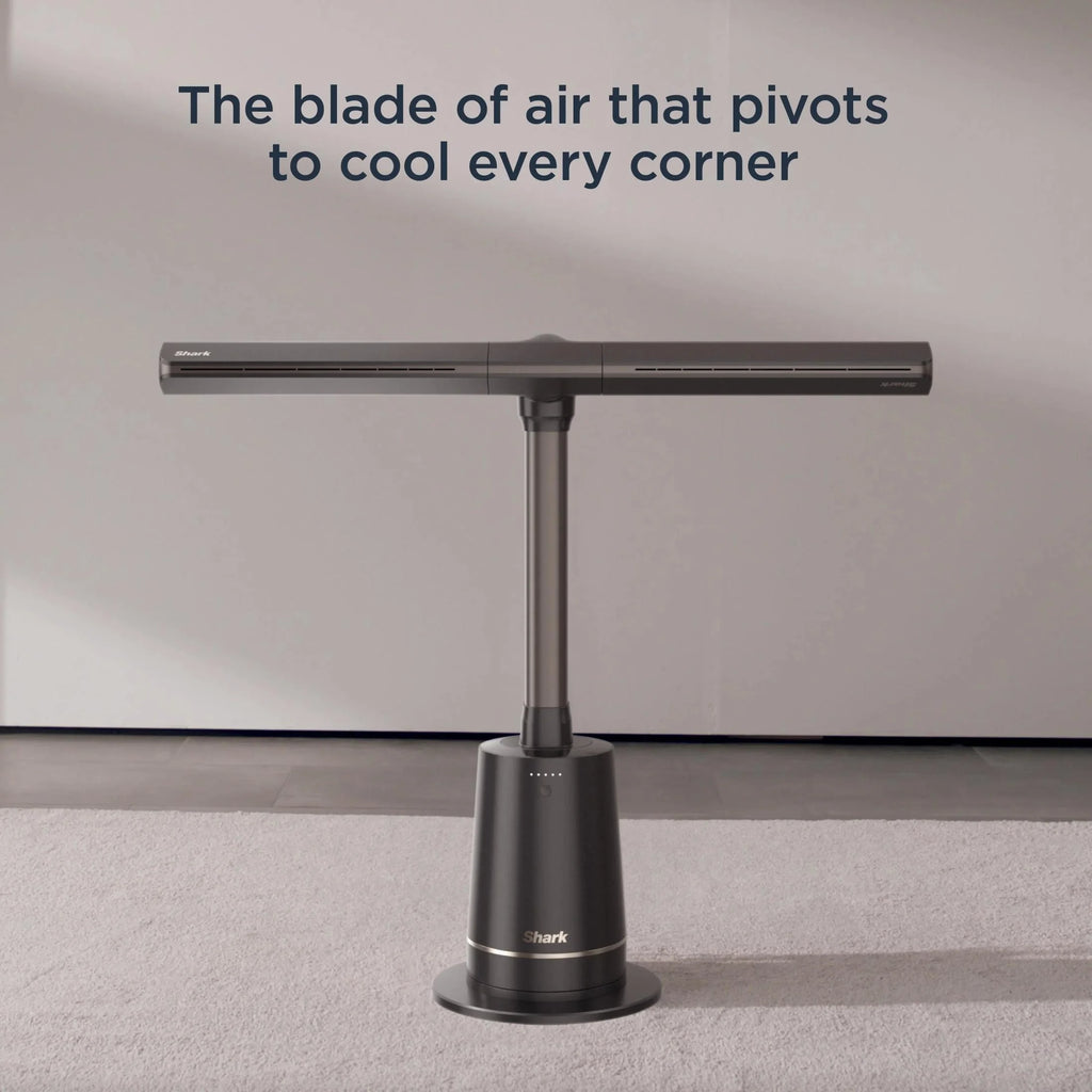 Shark TurboBlade Fan XL �� Ultra-Customizable Bladeless Tower, Pivots, Twists, Oscillates 180��, TF200, Charcoal
