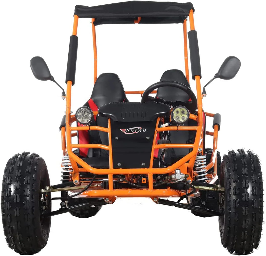 X-Pro New Rover 125cc Gas Powered Go Kart 3 Semi-Automatic Transmission w/Reverse Big 18"/19" Wheels