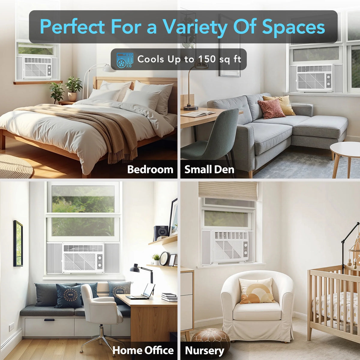 Comfort Zone 5,000 BTU Window Mounted Room Air Conditioner