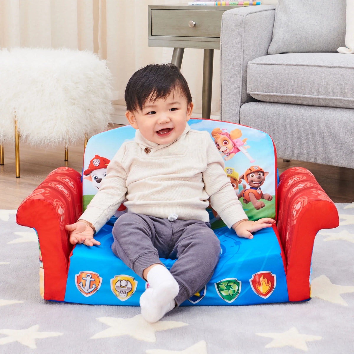 Marshmallow Furniture 2 Pack 2-in-1 Flip Open Foam Sofa Bed, Toy Story 4
