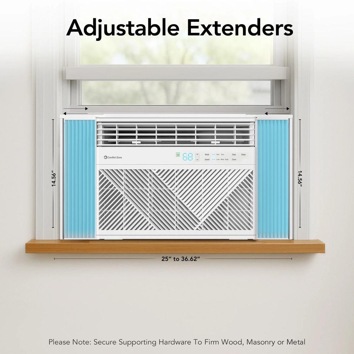 Comfort Zone 5,000 BTU Window Mounted Room Air Conditioner