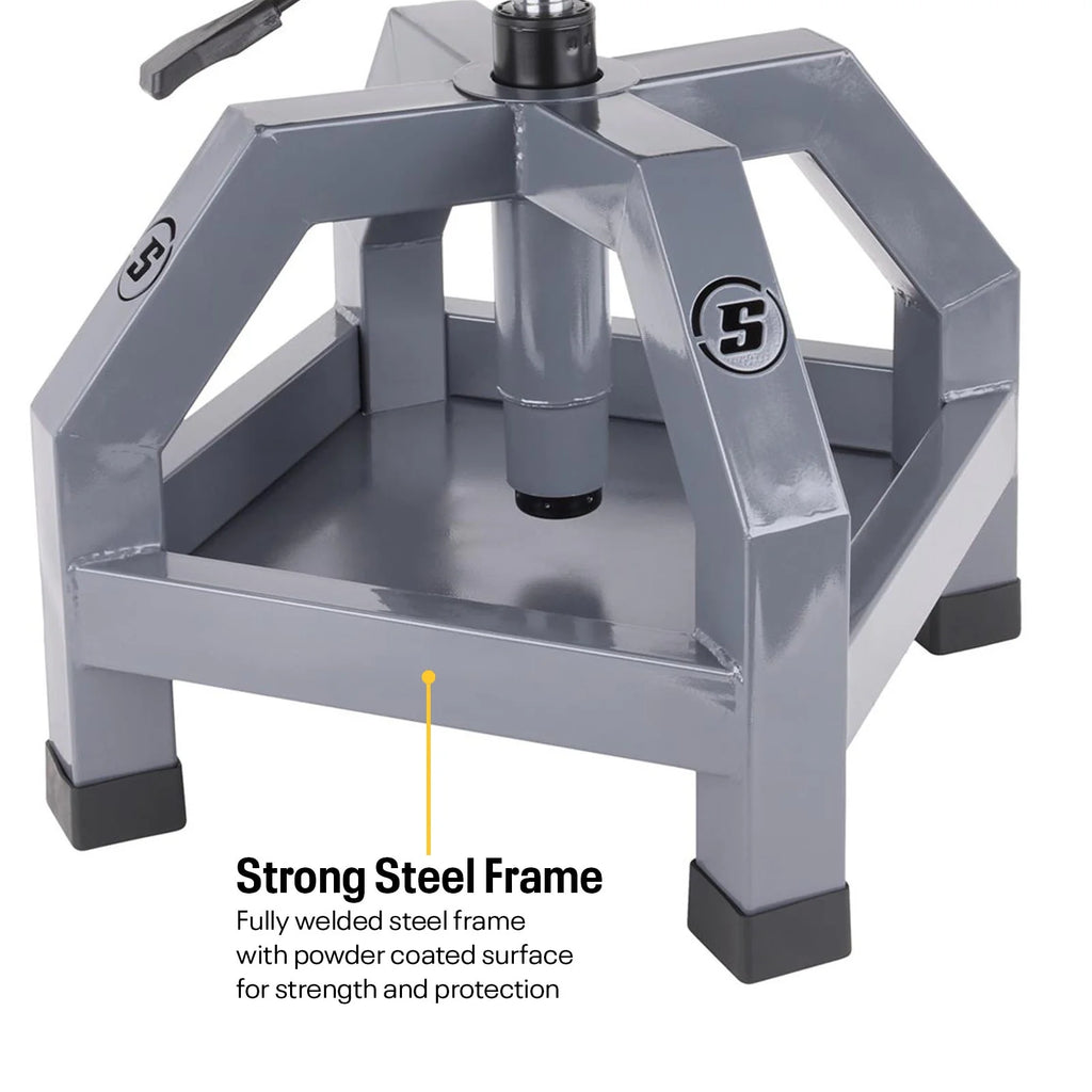 Heavy Duty Adjustable Height Rolling Shop Stool With Tool Tray