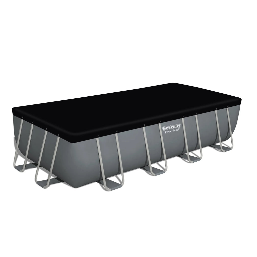 Bestway 24' x 12' x 52" Rectangular Frame Above Ground Swimming Pool Set