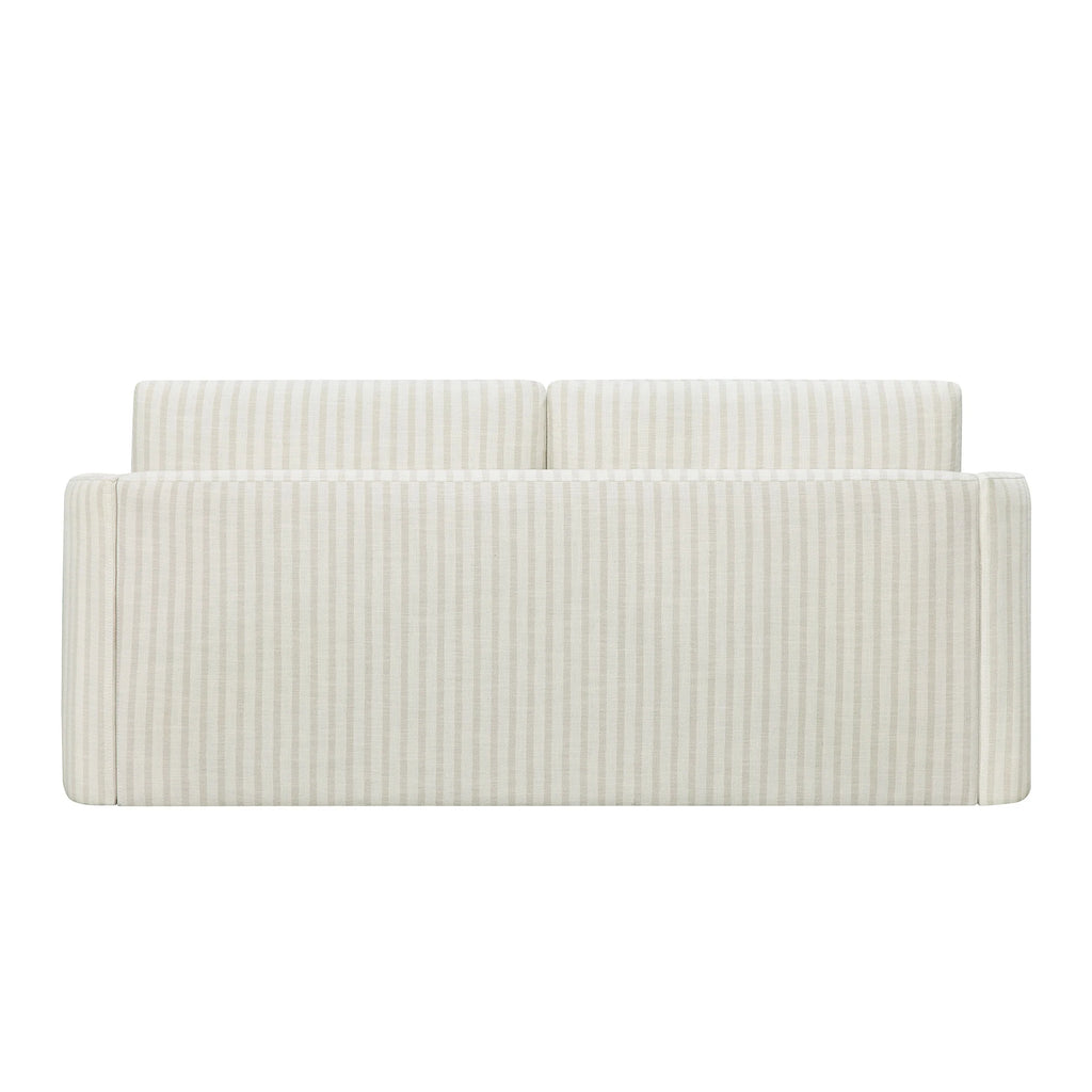 Beautiful Drew 72.2" Sofa by Drew Barrymore for Adults, Striped Linen