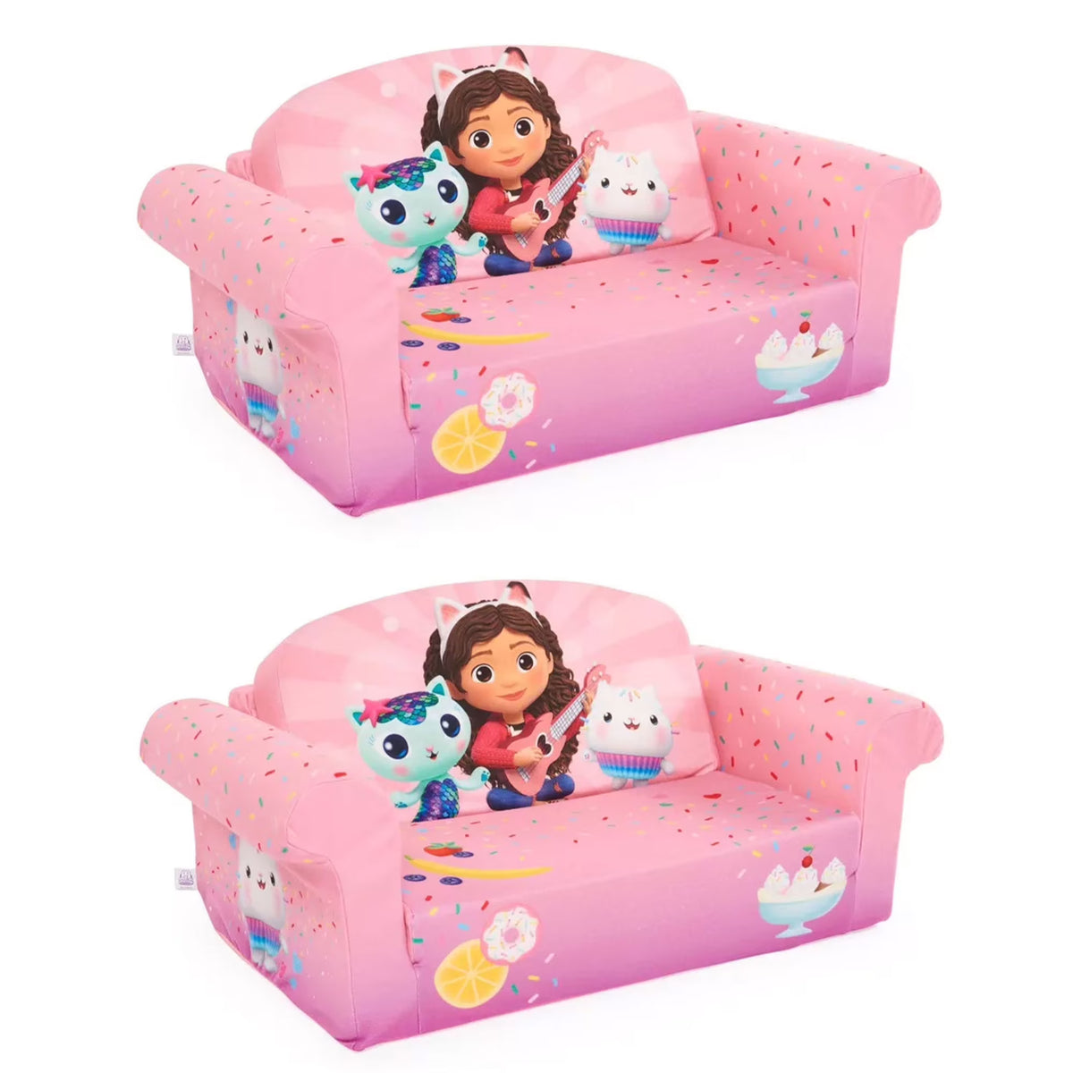 Marshmallow Furniture 2 Pack 2-in-1 Flip Open Foam Sofa Bed, Toy Story 4