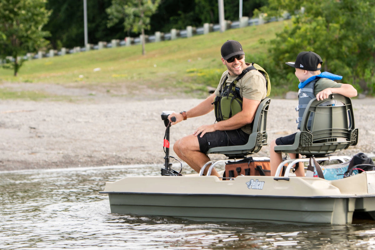 Pelican Bass Raider Boat - 2 person Fishing Boat - 10 ft