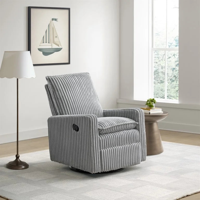 Soho Baby Coventry Glider Recliner Boucle White