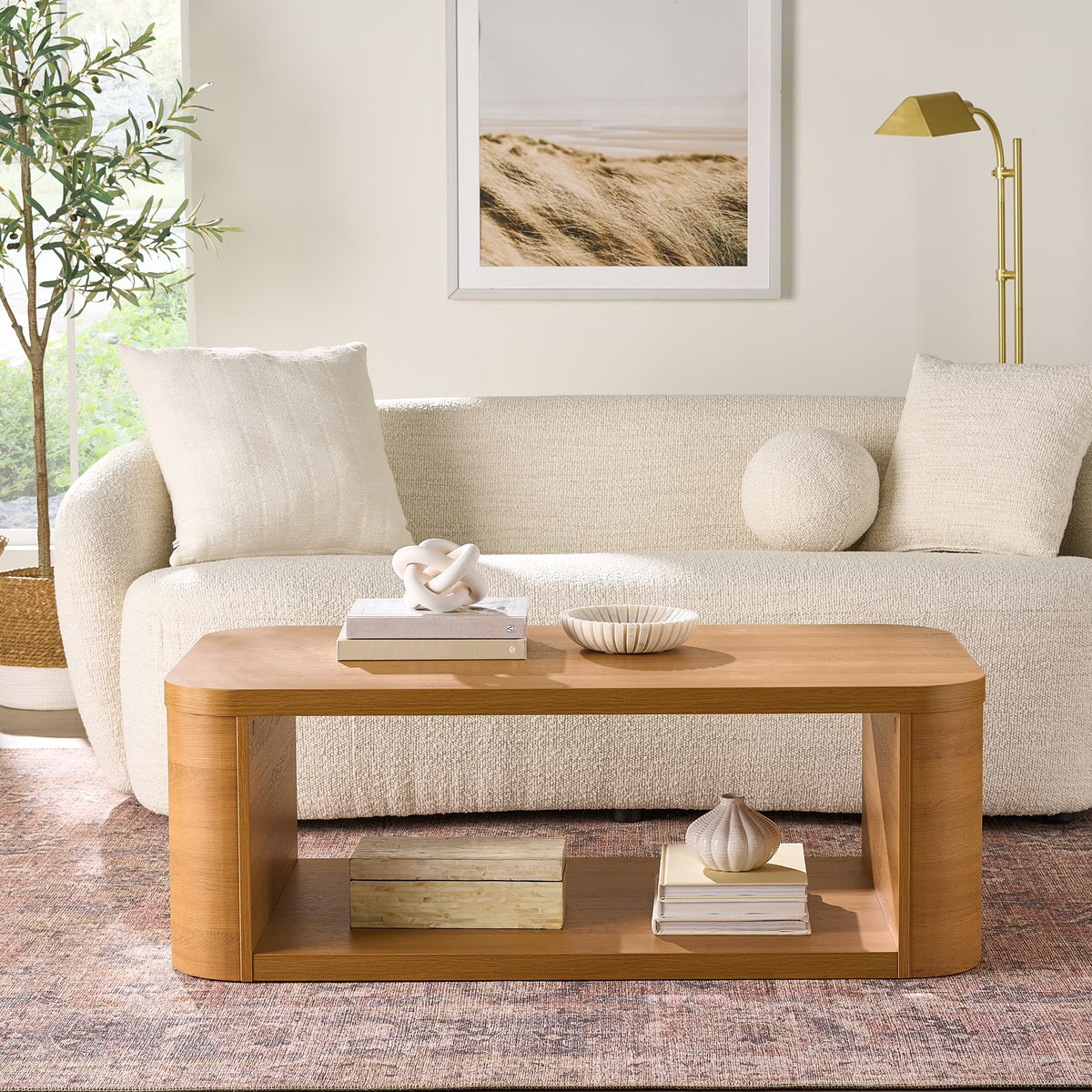 Better Homes & Gardens Juliet Coffee Table, Light Honey Finish