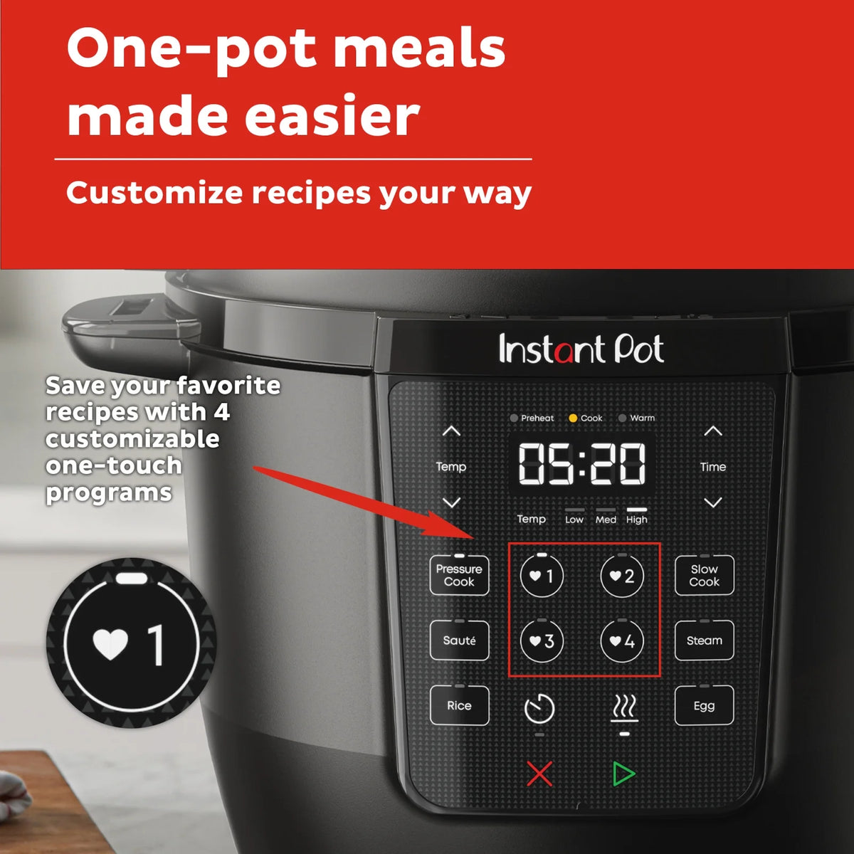 Instant Pot 6Qt RIO Chef Series 7-in-1 Multi-Cooker, Pressure Cooker, Slow Cook, & More, Black