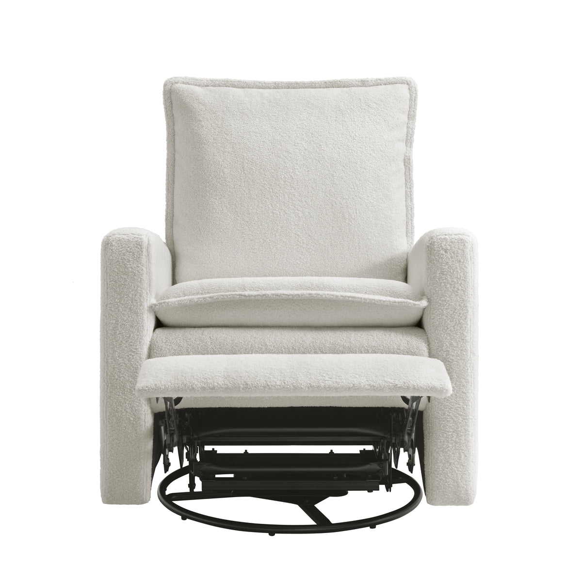 Soho Baby Coventry Glider Recliner Boucle White