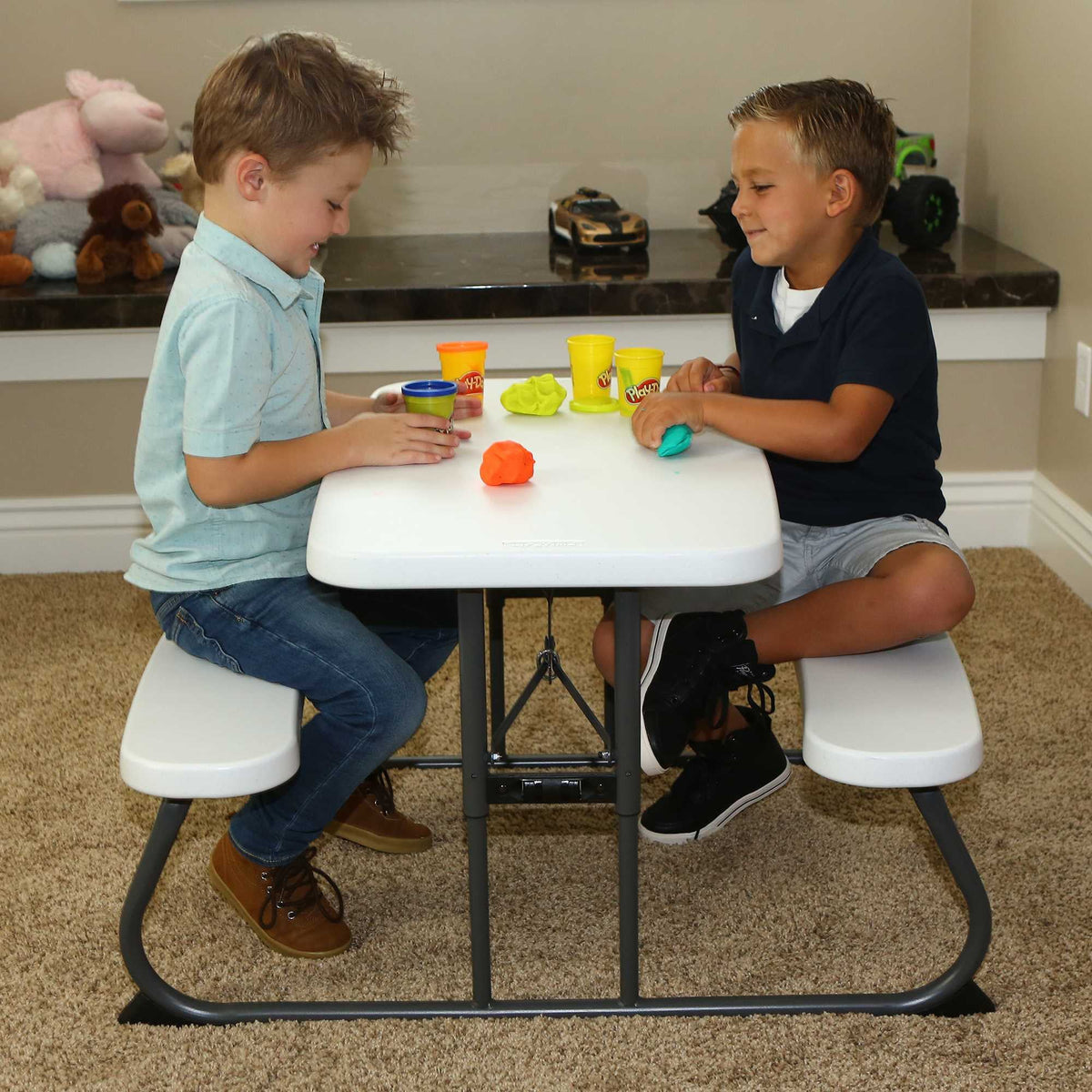 Lifetime Children's Picnic Table , White Granite (60239)