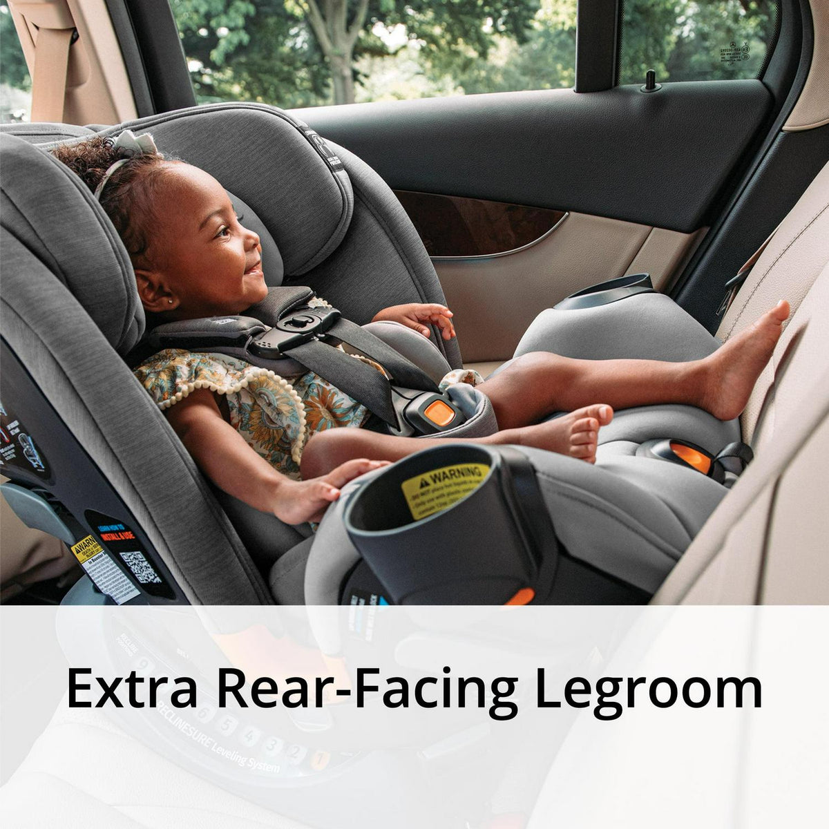 Chicco OneFit ClearTex All-in-One Car Seat - Slate (Grey). New