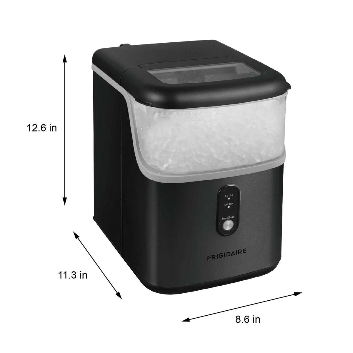 Frigidaire, 33 Lbs. Nugget Ice Maker, Black Stainless Steel, EFIC228