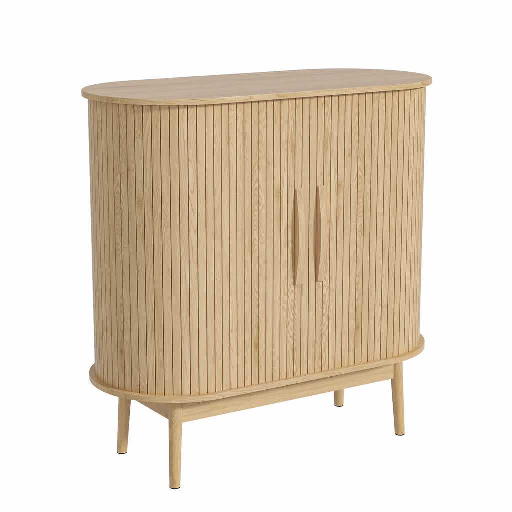 Mid Century Modern Buffet Sideboard Cabinet with Storage, Small Accent Cabinet with Sliding Door, for Living Room, Kitchen