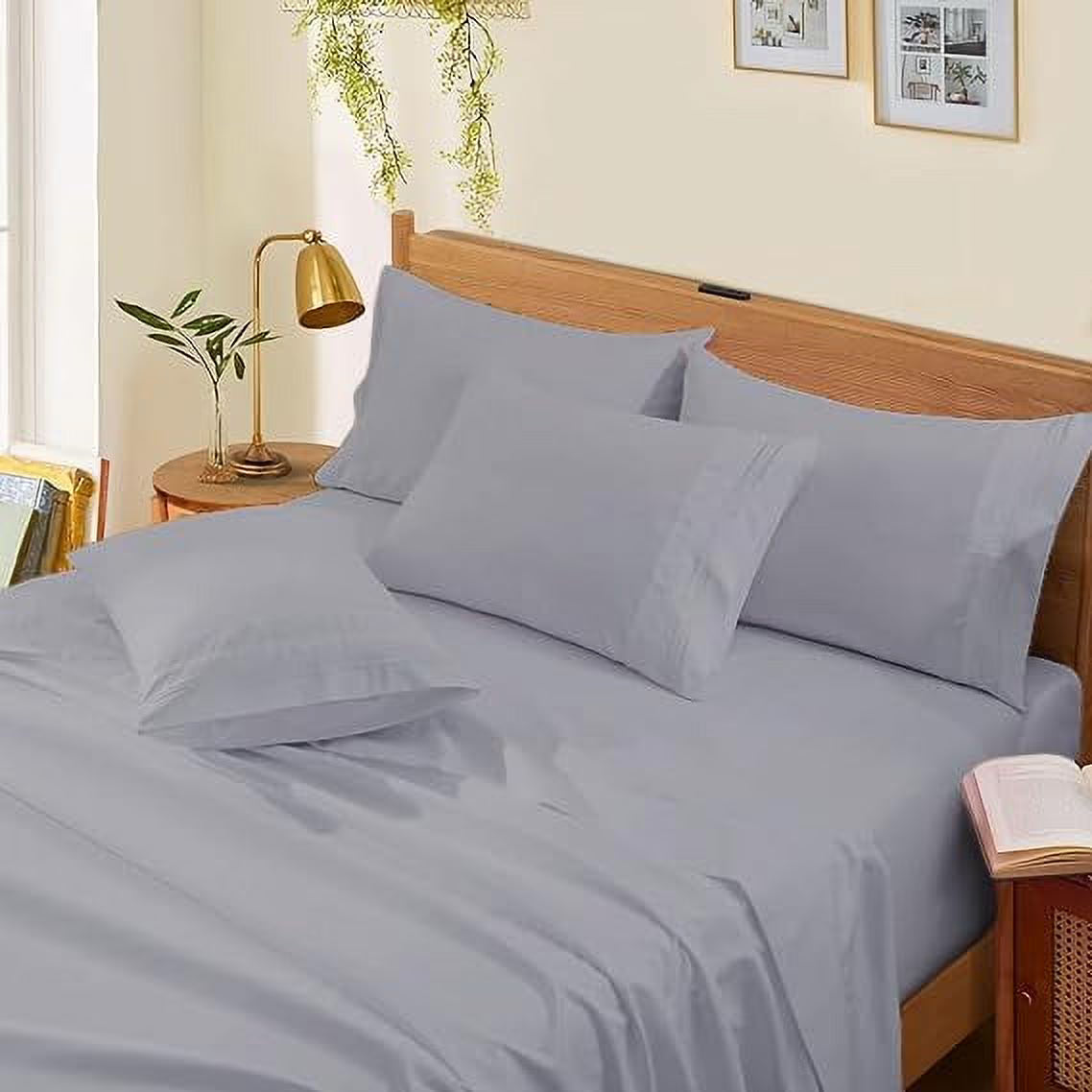 1000 Thread Count 4-Piece 100% Egyptian Cotton Bed Sheets Luxury Hotel Sheets Fits Mattress Upto 21" Deep Pocket, Twin XL Size - Burgundy Solid