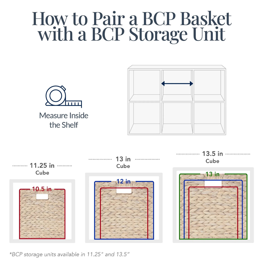 Best Choice Products 12x12in Hyacinth Baskets, Set of 5 Multipurpose Collapsible Organizers w/ Inserts - Natural