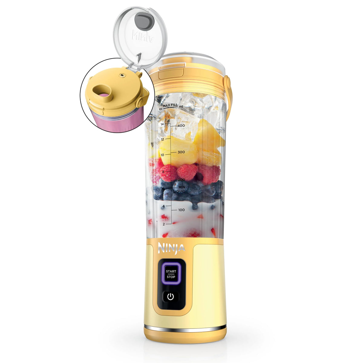 Ninja Blast Portable Blender, Cordless, 18oz. Vessel, Personal Blender for Shakes & Smoothies, BPA Free, Leakproof Lid & Sip Spout, USB-C Rechargeable, Dishwasher Safe Parts, Metallic Purple,