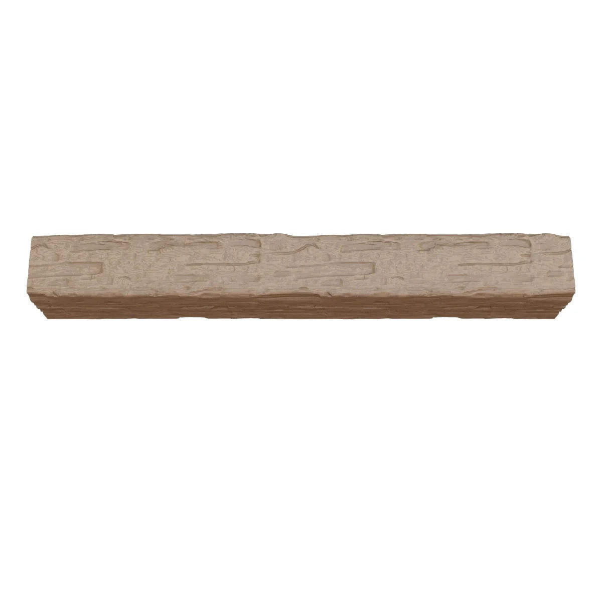 Ekena Millwork 3 1/2"W x 3 1/2"H x 120"L 3-Sided (U-Beam) Salvaged Timber HeritageTimber Faux Wood Ceiling Beam, Kona Brown