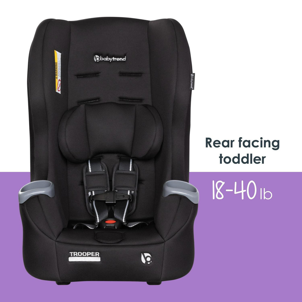 Baby Trend Trooper 3-in-1 Convertible Car Seat - Desert Black