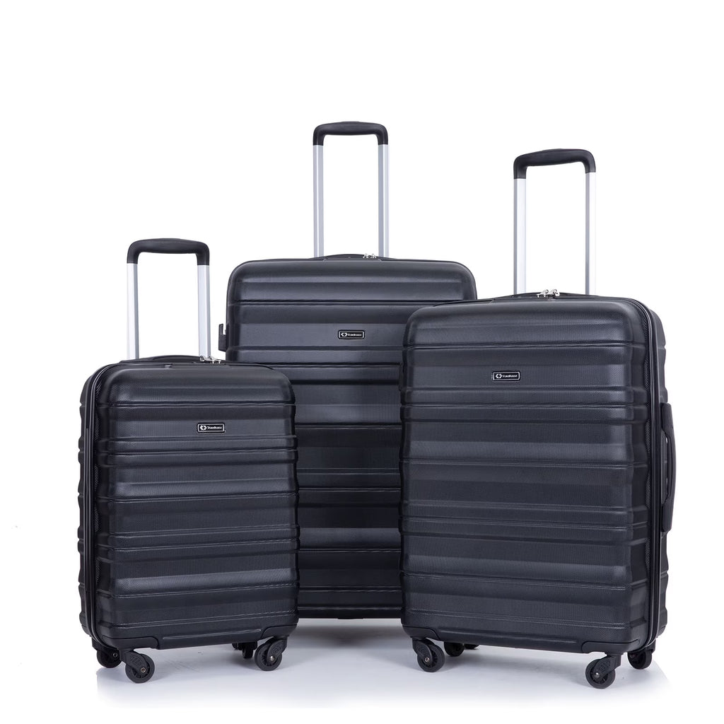 Tripcomp Hardside Luggage Set 3-Piece Set (21/25/29) Lightweight Suitcase 4-Wheeled Suitcase Set(Purple)