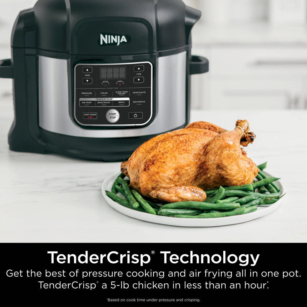 Ninja Foodi 10-in-1 Multi-Cooker, 6.5 Quart, Pressure Cooker & Air Fryer, Stainless Steel, OS300