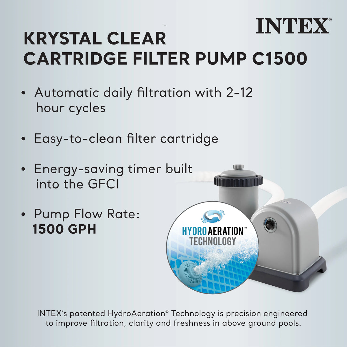 Intex 26719EH 14ft x 42in Prism Frame Above Ground Swimming Pool with Pump