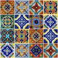 100 Mexican Tiles 4x4 Handpainted Hundred Pieces 10 Different Designs