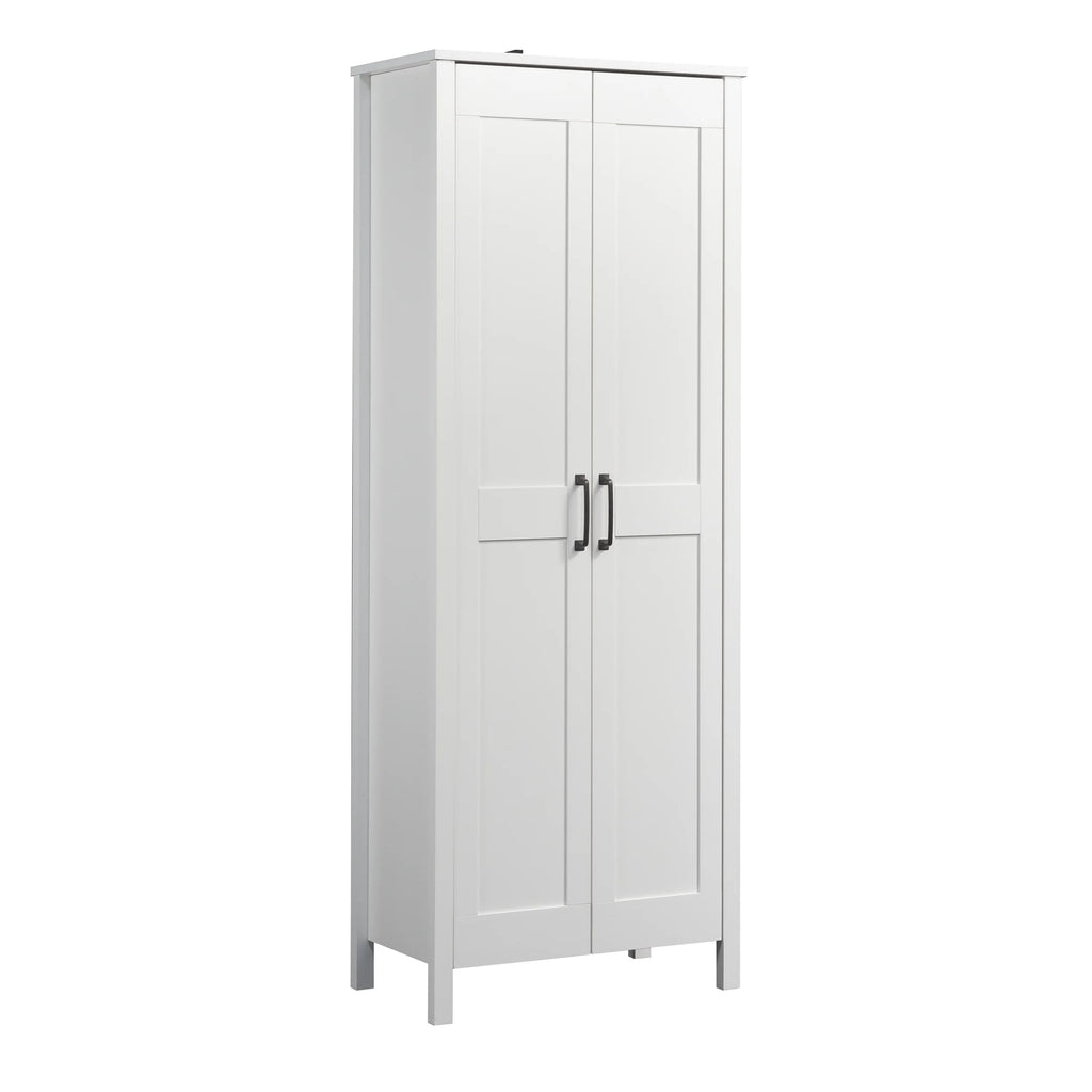 Sauder Two-Door Storage Cabinet, White Finish