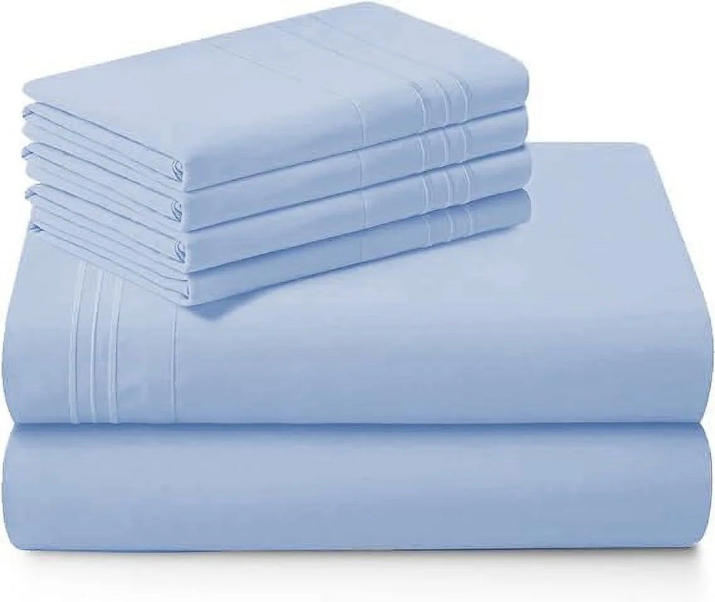 1000 Thread Count 4-Piece 100% Egyptian Cotton Bed Sheets Luxury Hotel Sheets Fits Mattress Upto 21" Deep Pocket, Twin XL Size - Burgundy Solid