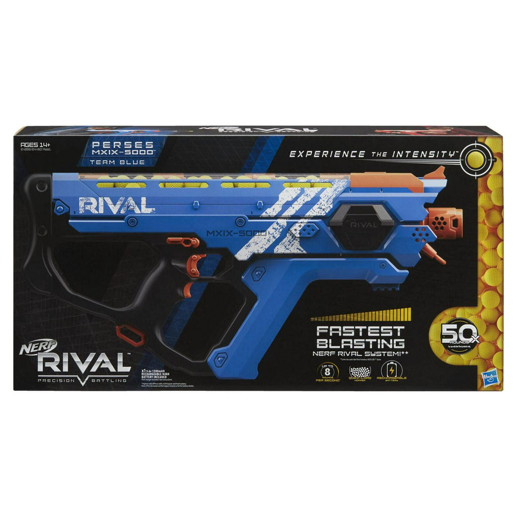 Nerf Perses MXIX-5000 Rival Motorized Blaster (Blue)