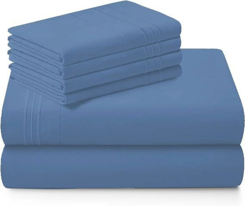 1000 Thread Count 4-Piece 100% Egyptian Cotton Bed Sheets Luxury Hotel Sheets Fits Mattress Upto 21" Deep Pocket, Twin XL Size - Burgundy Solid