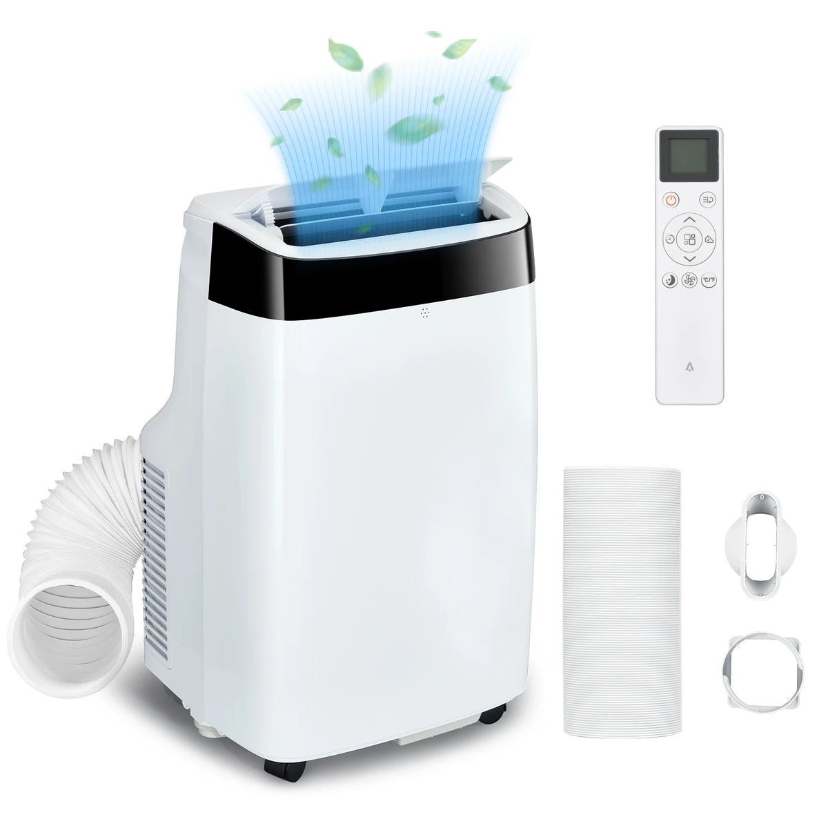 EastVita 10000 BTU Air Conditioner Portable for Room, 3-in-1 AC Unit, Dehumidifier and Fan, Air Conditioners with Remote Control & Window Kit, Sleep Mode, LED Display, Cooling Room up to 450 Sq.ft