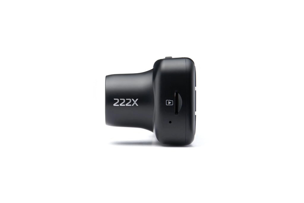Nextbase 222X Compact Dual Dash Cam Front & Rear 2.5" HD IPS Screen, 1080p Full HD, 6 Layer Lens, Black, 0.17 lbs assembled.