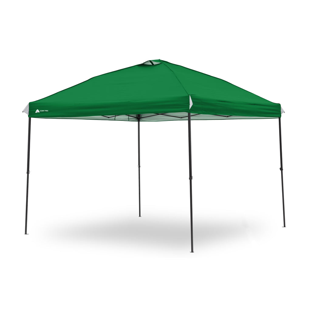 Ozark Trail 10x10 Instant Pop Up Canopy Tent with Simple Push Setup �?Straight Leg Pop-Up Tent for Tailgating, Camping & Events, White
