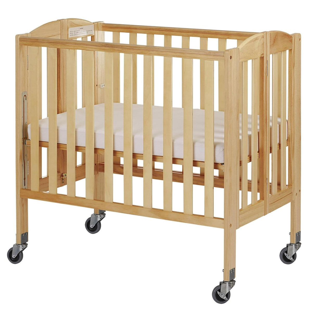 Dream On Me Birch 3-in-1 Folding Portable Mini Crib. Natural