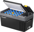 BougeRV Portable Car Refrigerator CRPRO 21 Qt, 12 Volt Fridge Compressor Freezer with -8�H~50�H Cooling Range, 12V/24 DC & 110-240 AC for RV Truck Vehicle Boat Outdoor & Home Use Black
