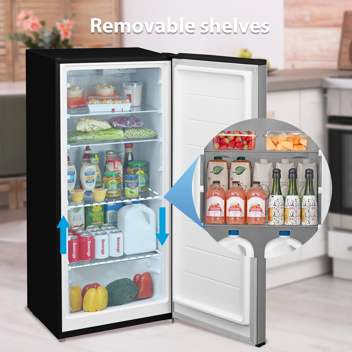 Arctic King 7.1 Cu ft Upright Convertible Freezer/Refrigerator, White