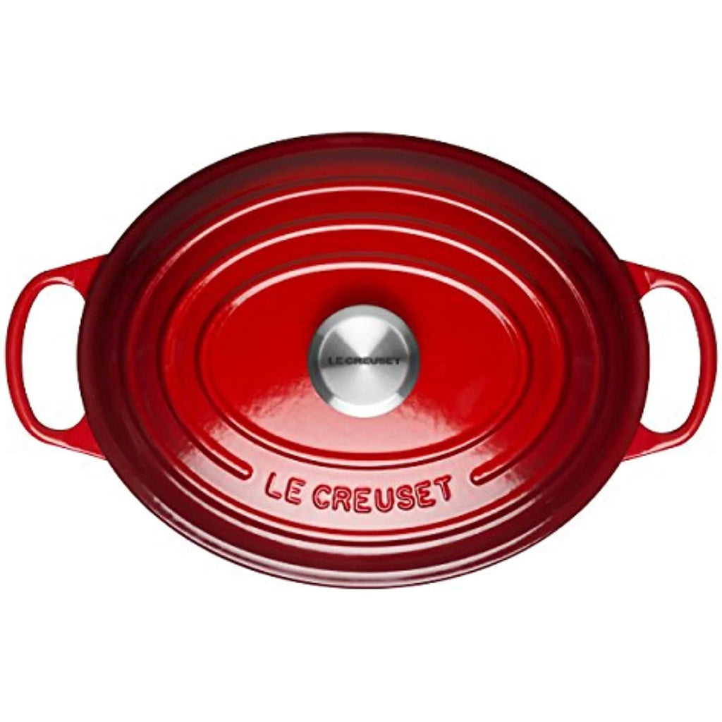 Le Creuset Enameled Cast Iron Signature Oval Dutch Oven, 5 qt. , Cerise