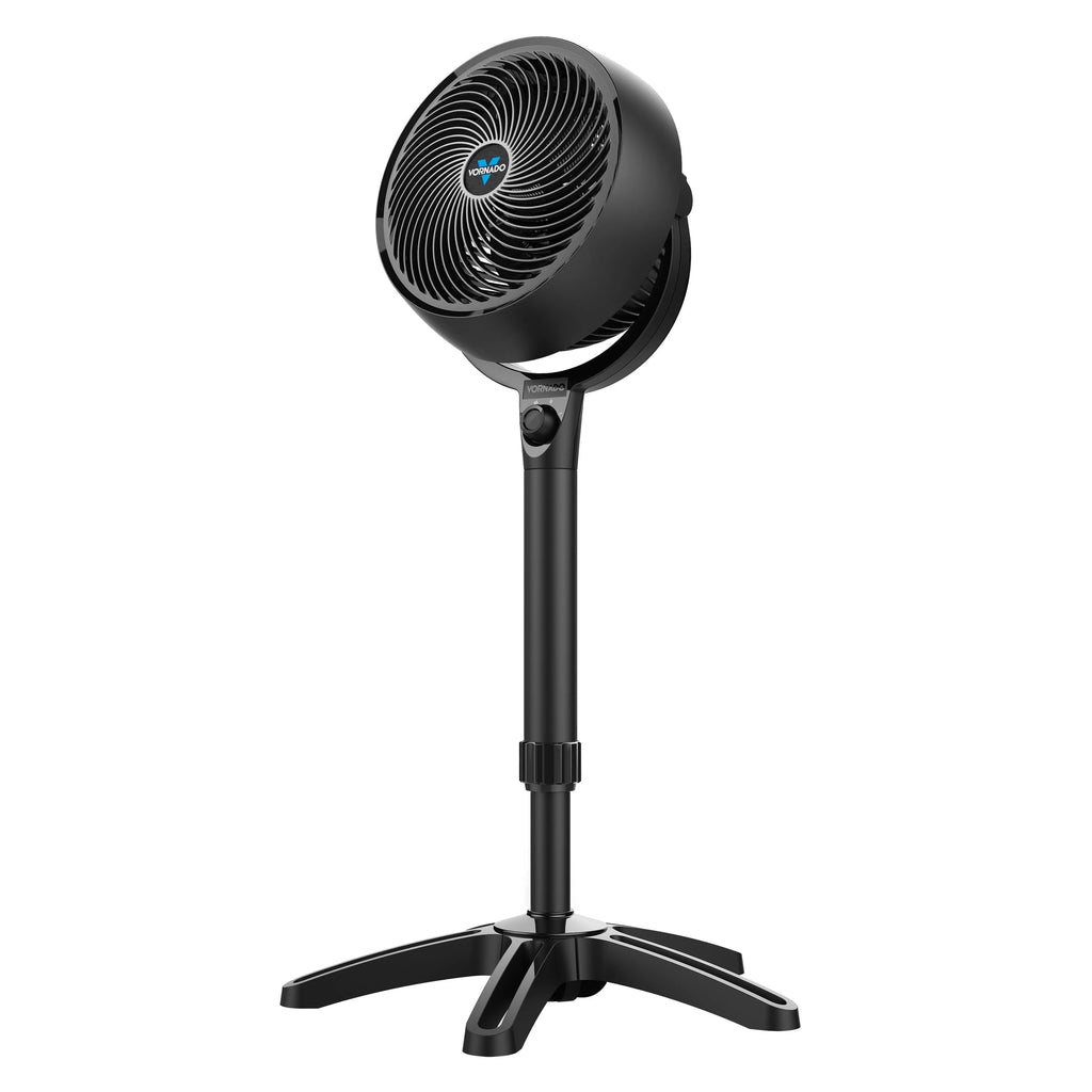 (2 pack) Vornado 683 Medium Pedestal Whole Room Air Circulator Fan, 3 Speed Control, Adjustable Standing Height, 32 to 38 Inches, Black