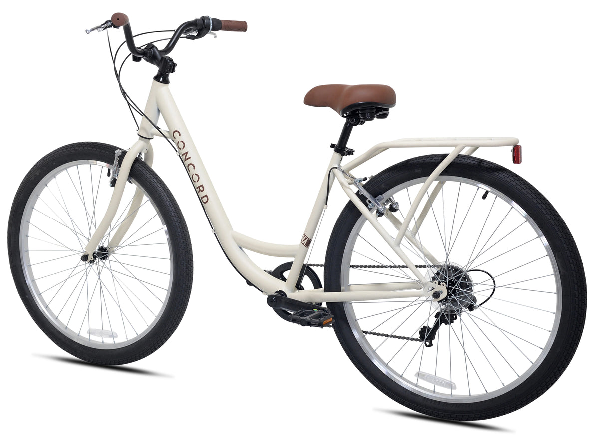 27.5" Concord Laguna Comfort Bicycle, 27.5" Wheels, Fits Adult Riders 5'4"-6'2", Unisex, Cream