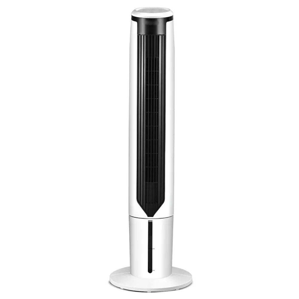 Topcobe 41" Evaporative Air Cooler with 3 Modes and 3 Speeds, Smart Floor Fans for Bedroom, Standing Bladeless Fan, White