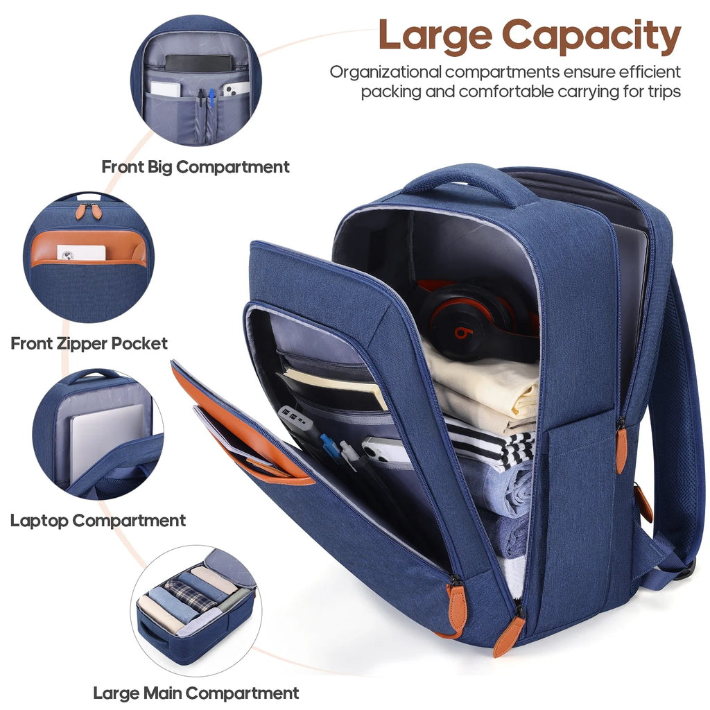 MIUSSE Carry on Luggage Set 3 Piece Hard Shell Luggage Sets with Spinner Wheels TSA Lock Carry on with Backpack Set