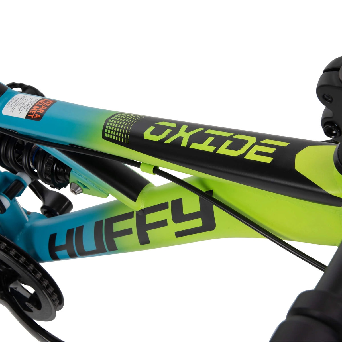 20-inch Oxide Boys Mountain Bike for Kids , Lime / Blue