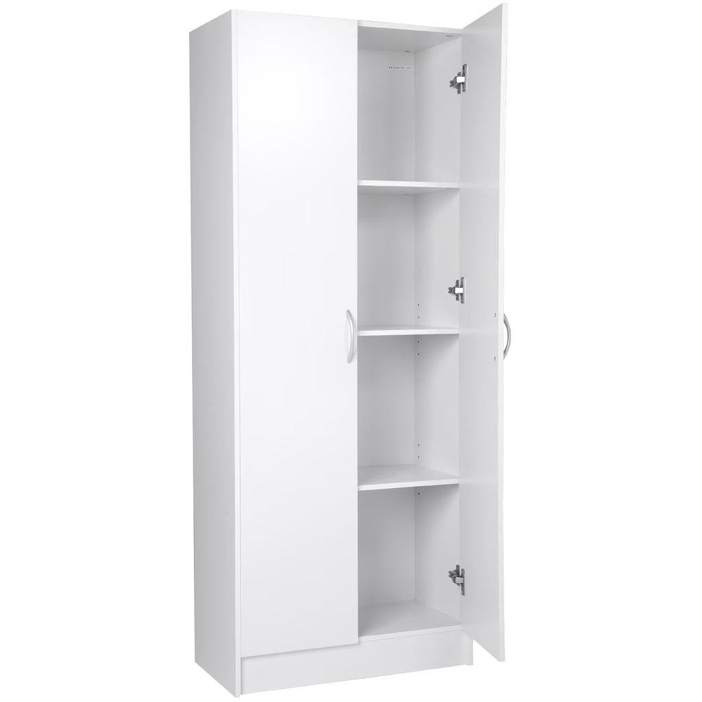 KFFKFF Kitchen Pantry Cabinet with Doors and Adjustable Shelves ��24" x 12" x 60" Tall Food Pantry Storage Cabinet for Kitchen, Living Room and Dinning Room 110LB Loading