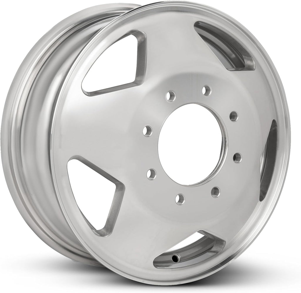 For 1999-2004 Ford F350 16 Inch Machined with Clear Coat Silver Rim - OE Direct Replacement - Road Ready Car Wheel
