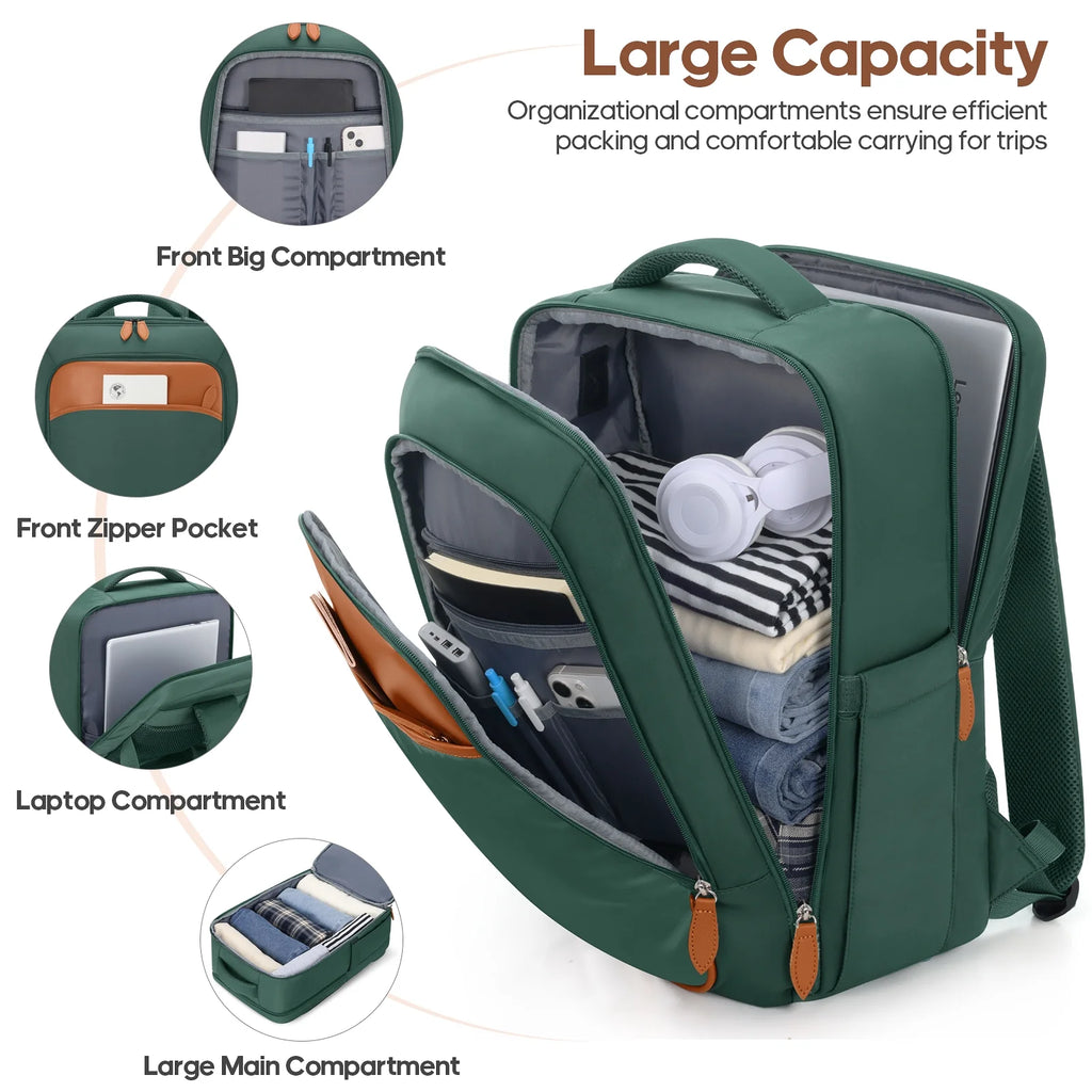 MIUSSE Carry on Luggage Set 3 Piece Hard Shell Luggage Sets with Spinner Wheels TSA Lock Carry on with Backpack Set
