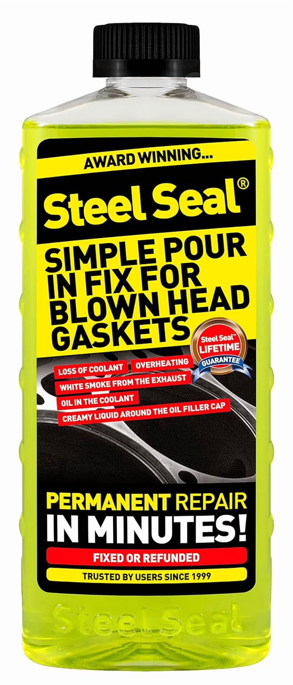 Steel Seal Blown Head Gasket Fix Repair Sealer for 4 Cylinder Engines