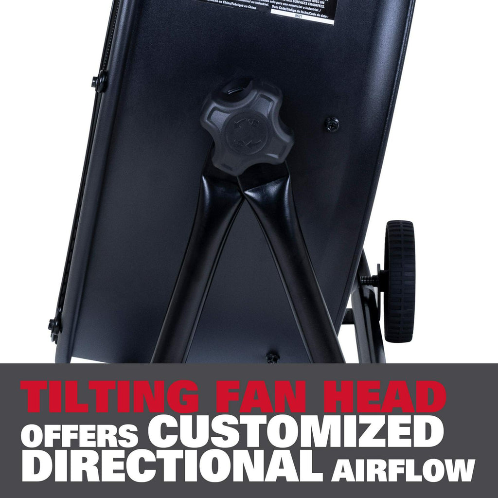Ecomax 24 Inch High Velocity Drum Floor Fan. Industrial. 3-Speed. Adjustable Tilt