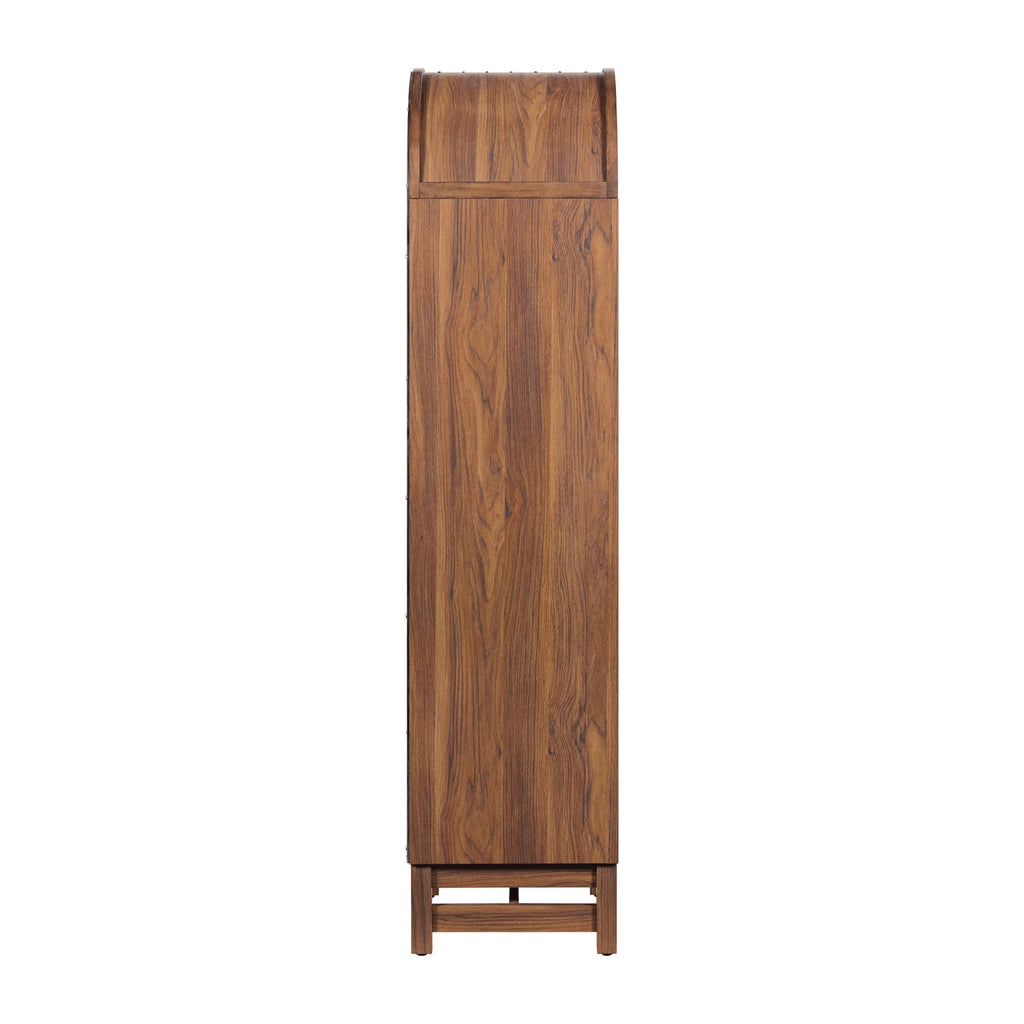 Better Homes & Gardens Juliet Narrow Arch Bookcase, Rich Black and Light Honey