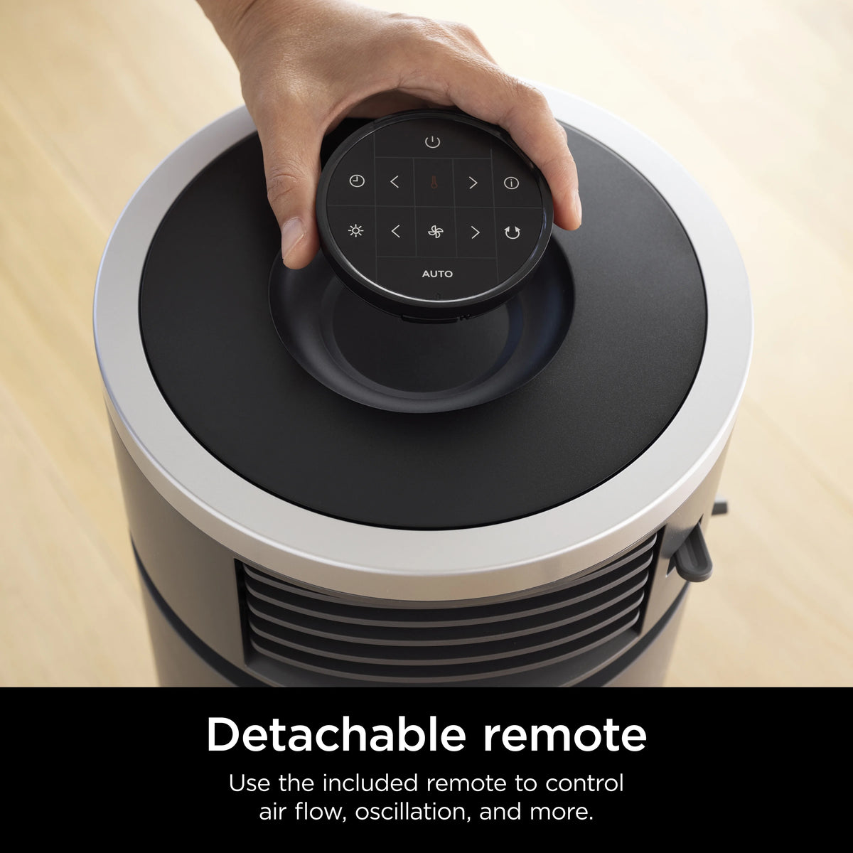 Open Box Shark - 3-in-1 Air Purifier, Heater & Fan with NanoSeal HEPA, Cleansense IQ, Odor Lock, for 500 Sq. Ft - Grey HC452